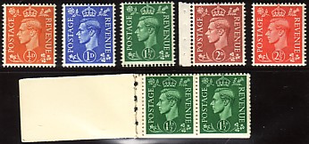 booklet & stamps with inverted watermark