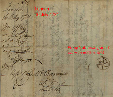 Letter from 1781