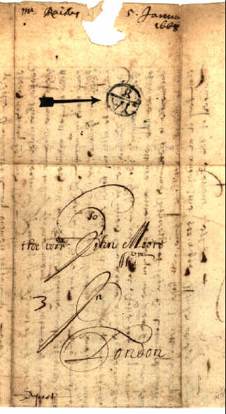 Letter from Hull, 1677